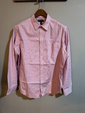 Banana Republic - Large Button Down Classic Fit - Pink Gingham